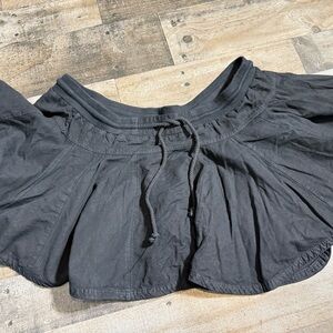 Daily Practice Anthropologie Black Flowy Lounge Skirt Shorts Skort‎ Size L NWT